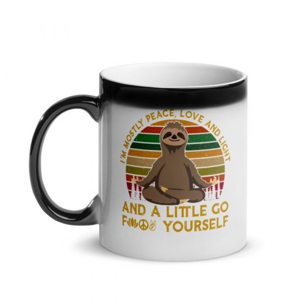 Namast'ay Away From Me - Sunset Sloth Yoga Glossy Magic Mug