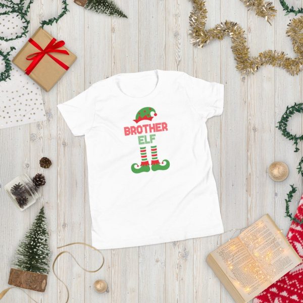 Christmas Brother Elf Youth Short Sleeve T-Shirt