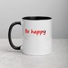 Be Happy Smiley Mug with Color Inside