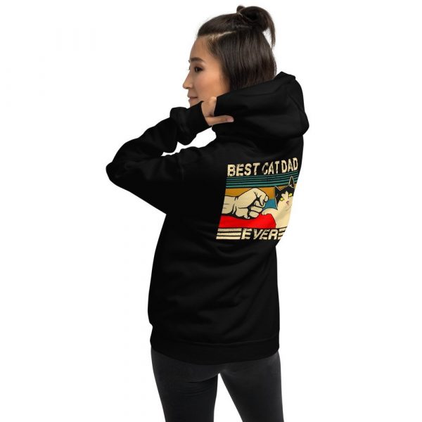 Best Cat Dad Ever  Funny Cat Daddy Father Day Gift Unisex Hoodie