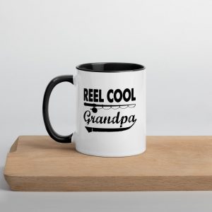 Fishing Reel Cool Grandpa T-Shirt Father's Day Gifts Father Love Fishing Granpa's Birthday Gift Ideas Mug with Color Inside
