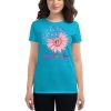 Faith Hope Love Breast Cancer Awareness Flower Pink Women's short sleeve t-shirt
