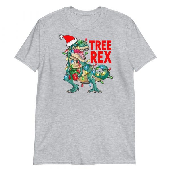 Christmas Dinosaur Tree Rex Pajamas , Tree Rex, T-Rex , Xmas Gifts Short-Sleeve Unisex T-Shirt