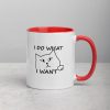 I do what I want with my cat Mug with Color Inside