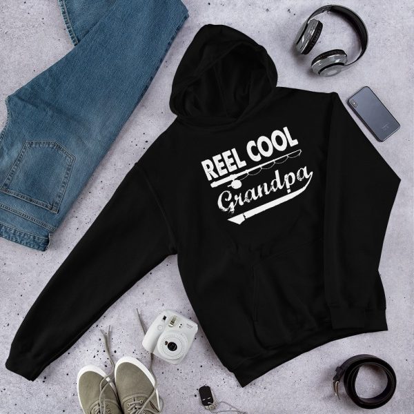 Fishing Reel Cool Grandpa T-Shirt Father’s Day Gifts Father Love Fishing Granpa’s Birthday Gift Ideas Unisex Hoodie