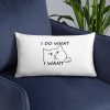 I do what I want with my cat Basic Pillow