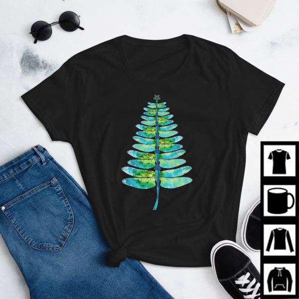 Christmas insect Lover Xmas Dragonfly Christmas Tree Short-Sleeve Unisex T-Shirt