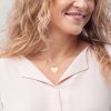 Customized Engraved Silver Heart Necklace Necklace Customized Name Engraved Silver Heart Necklace