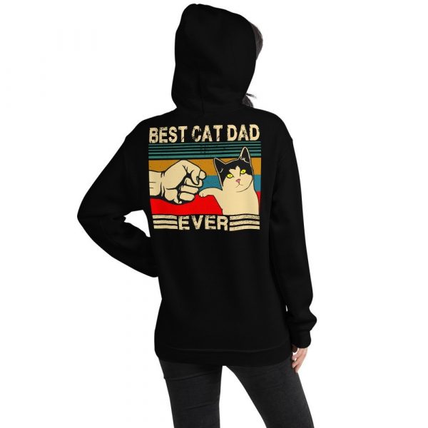 Best Cat Dad Ever  Funny Cat Daddy Father Day Gift Unisex Hoodie