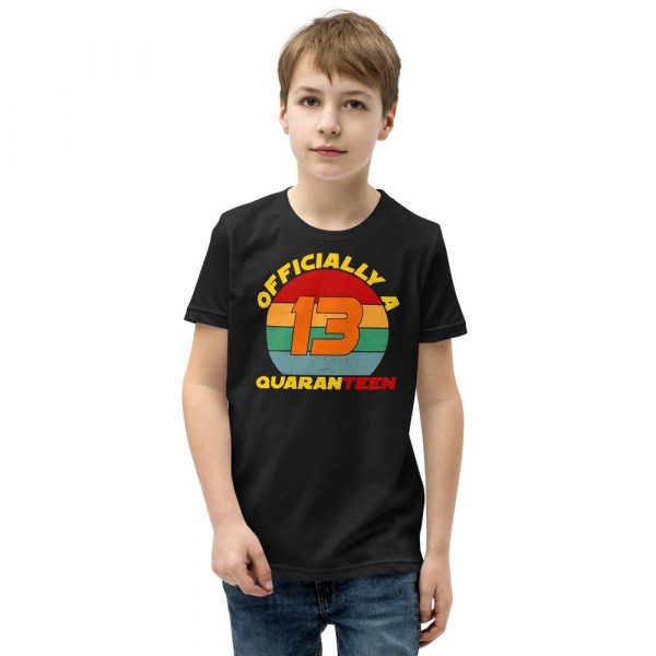 Officially quaranteen 13th birthday Vintage Birthdat Gift Youth Short Sleeve T-Shirt