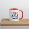 Lets fight cancer Mug with Color Inside