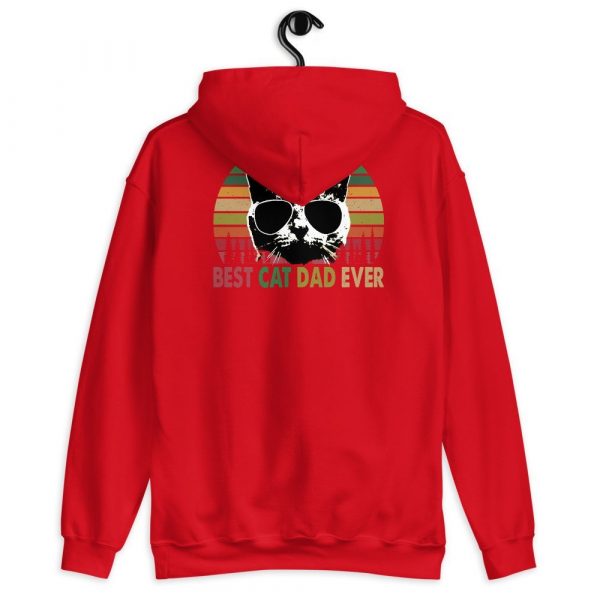 Best Cat Dad Ever Vintage Retro Cat Father's day Unisex Hoodie