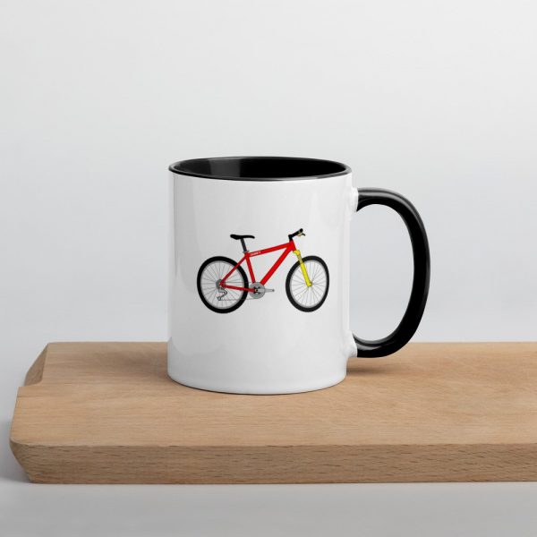 Janky Bike Mug with Color Inside
