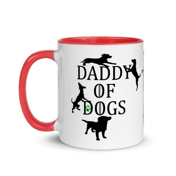 Daddy of Dogs Mug - father of dogs - father's day Mug with Color Inside