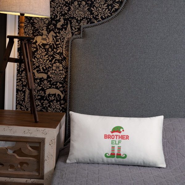 Christmas Brother Elf Basic Pillow