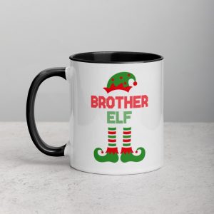Christmas Brother Elf Mug with Color Inside