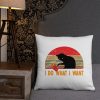 I Do What I Want cat lover Basic Pillow