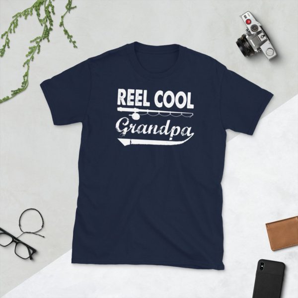 Fishing Reel Cool Grandpa T-Shirt Father's Day Gifts Father Love Fishing Granpa's Birthday Gift Ideas Men Women Short-Sleeve Unisex T-Shirt