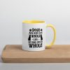 Dogs are not our whole life but make our life whole gift for dog lover Mug with Color Inside