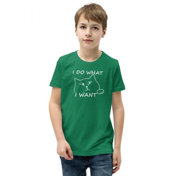 I do what I want with my cat Youth Short Sleeve T-Shirt