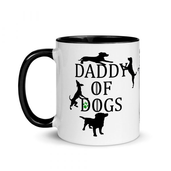 Daddy of Dogs Mug - father of dogs - father's day Mug with Color Inside