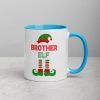 Christmas Brother Elf Mug with Color Inside