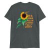 Womens In A World Full Of Grandmas Be a Lovey Sunflower Butterfly Short-Sleeve Unisex T-Shirt