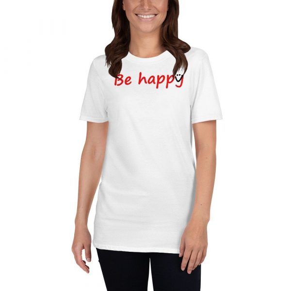 Be Happy Smiley Short-Sleeve Unisex T-Shirt