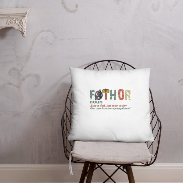 fathor dad and son,Retro Fathor  Basic Pillow