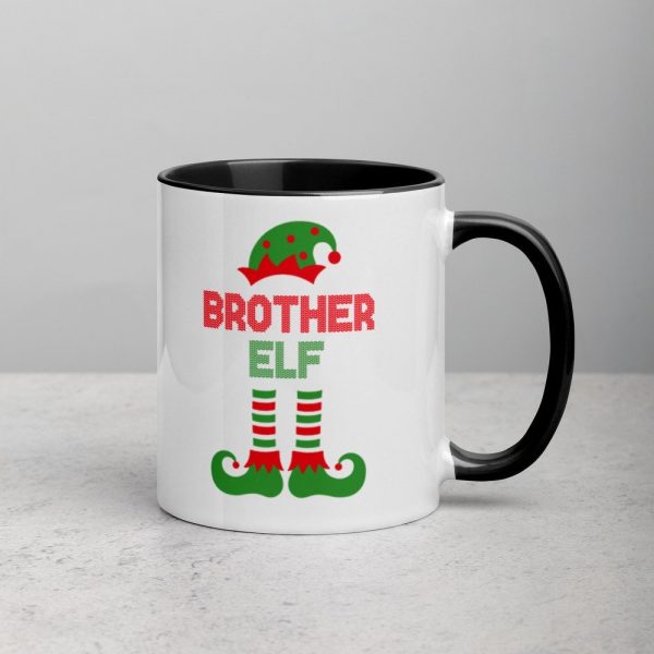 Christmas Brother Elf Mug with Color Inside