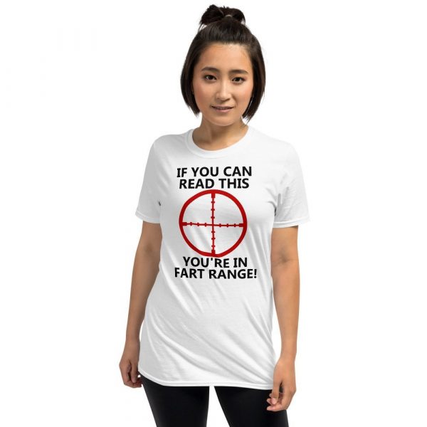 If You Can Read This You're In Fart Range Funny Novelty Short-Sleeve Unisex T-Shirt