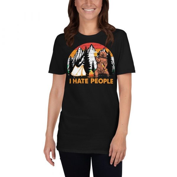 I hate people Sloth Hiking Camping Lover, Hiking Lover, Climping Lover,Camping Gift Unisex Short-Sleeve Unisex T-Shirt