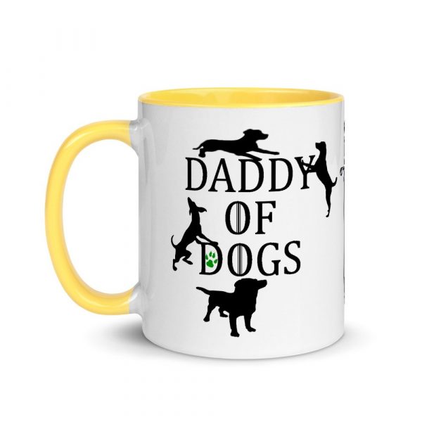 Daddy of Dogs Mug - father of dogs - father's day Mug with Color Inside
