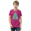 Christmas insect Lover Xmas Dragonfly Christmas Tree Youth Short Sleeve T-Shirt