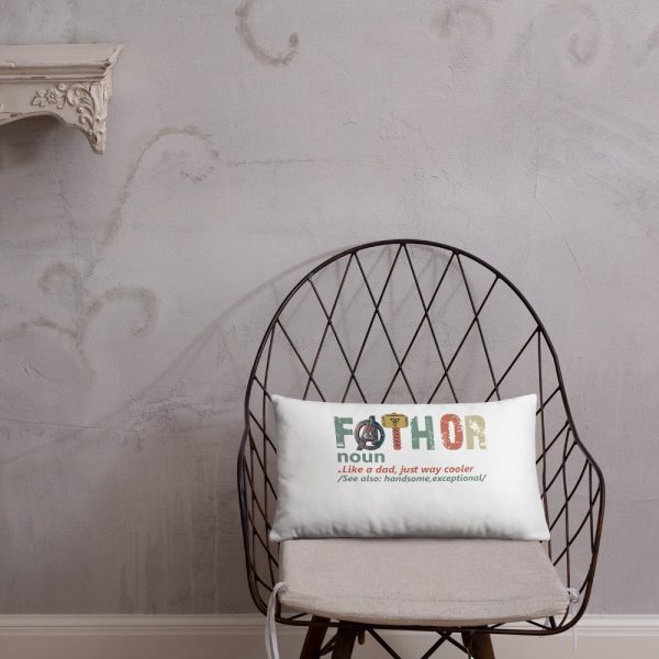 fathor dad and son,Retro Fathor  Basic Pillow