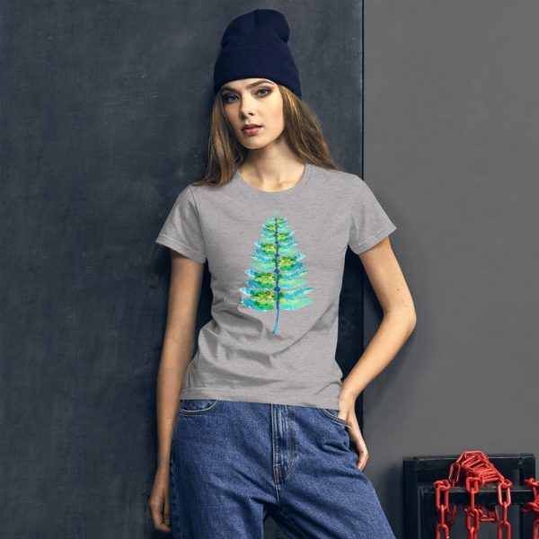 Christmas insect Lover Xmas Dragonfly Christmas Tree Women's short sleeve t-shirt