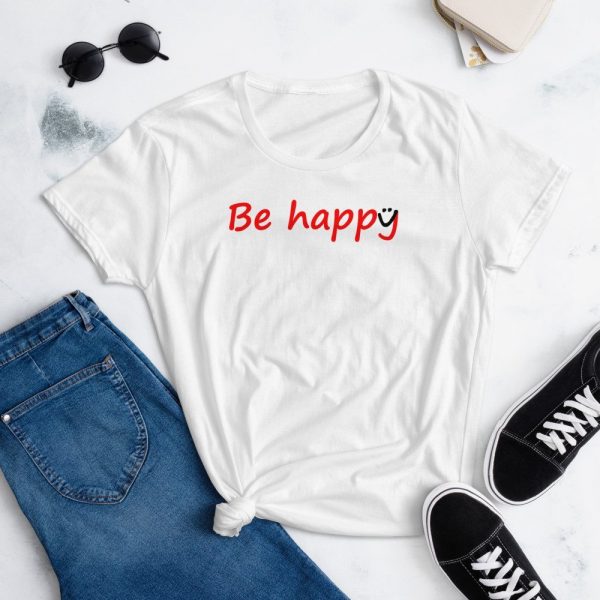 Be Happy Smiley Women's short sleeve t-shirt