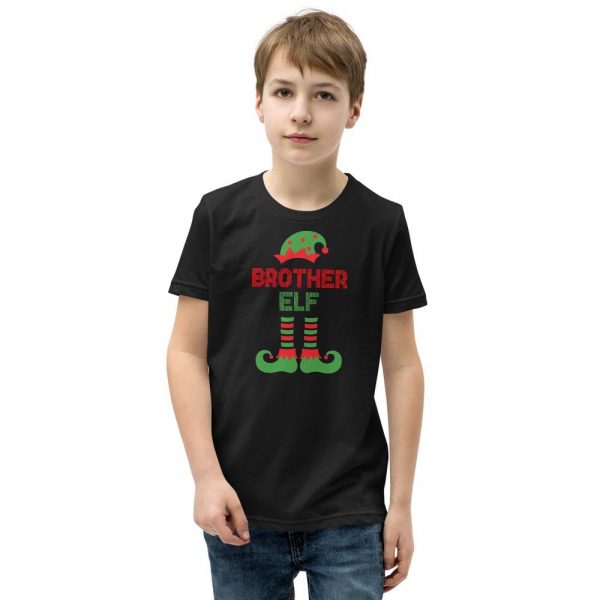 Christmas Brother Elf Youth Short Sleeve T-Shirt
