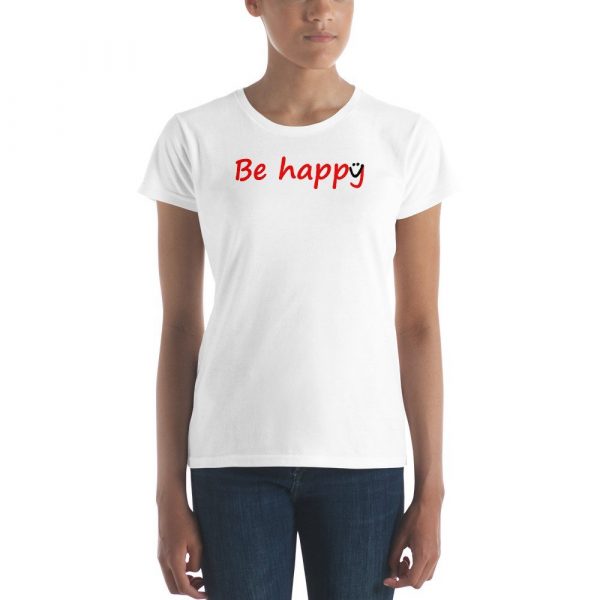 Be Happy Smiley Women's short sleeve t-shirt