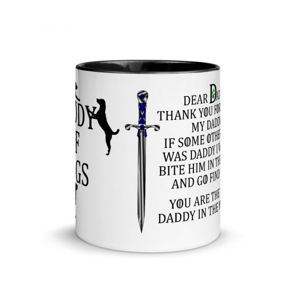 Daddy of Dogs Mug - father of dogs - father's day Mug with Color Inside
