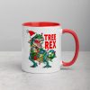 Christmas Dinosaur Tree Rex Pajamas , Tree Rex, T-Rex , Xmas Gifts Mug with Color Inside
