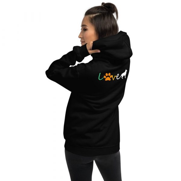 Love Blue Heeler Gift Red Australian Cattle Dog Paw Print Unisex Hoodie