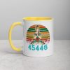 45446 Beige AF 45% against 45 Yoga Namaste Mug with Color Inside