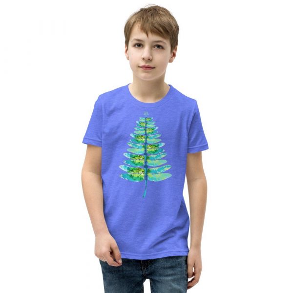 Christmas insect Lover Xmas Dragonfly Christmas Tree Youth Short Sleeve T-Shirt