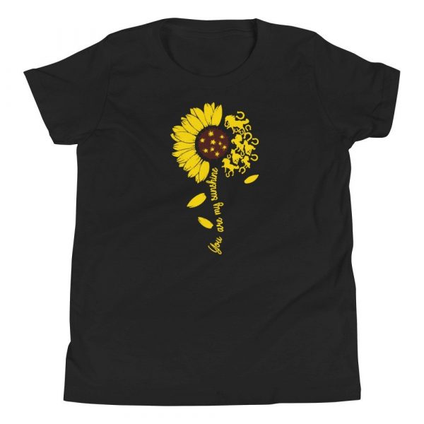 Horse You Are My Sunshine, Sunflower Gift, Sunflower Lover, Horse Lovers Idea Gift Youth Short Sleeve T-Shirt