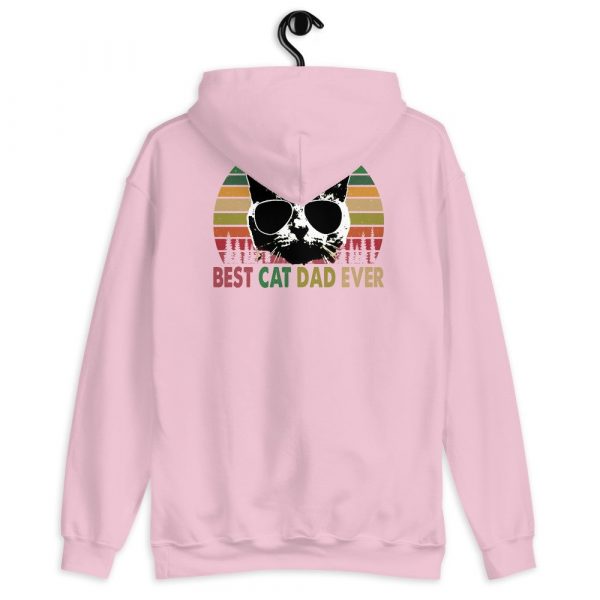 Best Cat Dad Ever Vintage Retro Cat Father's day Unisex Hoodie
