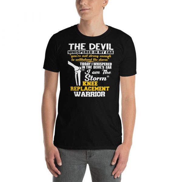 Knee Surgery Shirt I am the Storm Knee Replacement Warrior T-shirt New Knee Knee Replacement Shirt Join Replacement Shirt Surgery Gift Short-Sleeve Unisex T-Shirt