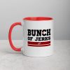 Bunch Of Jerks Shirt Hurricanes / Adult-Bunch of Jerks Carolina Hurricanes Inspired Hockey Raglan Shirt / Bunch of Jerks Hockey Mug with Color Inside