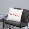 Be Happy Smiley Basic Pillow