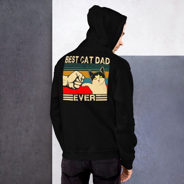 Best Cat Dad Ever  Funny Cat Daddy Father Day Gift Unisex Hoodie